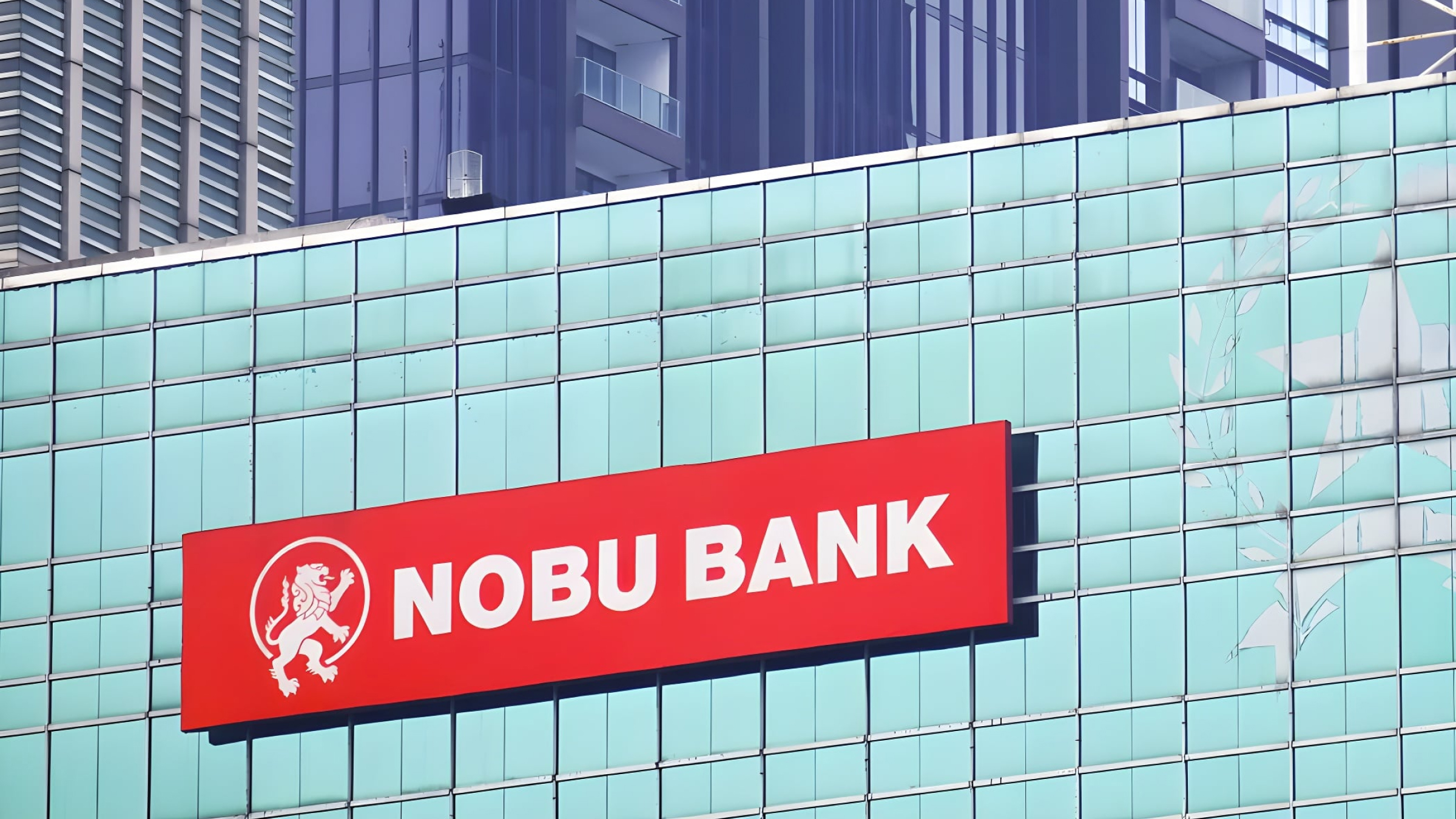Home screen of the existing nobu Go banking app, showing Nobu Bank's mobile banking interface before the currency exchange feature was added