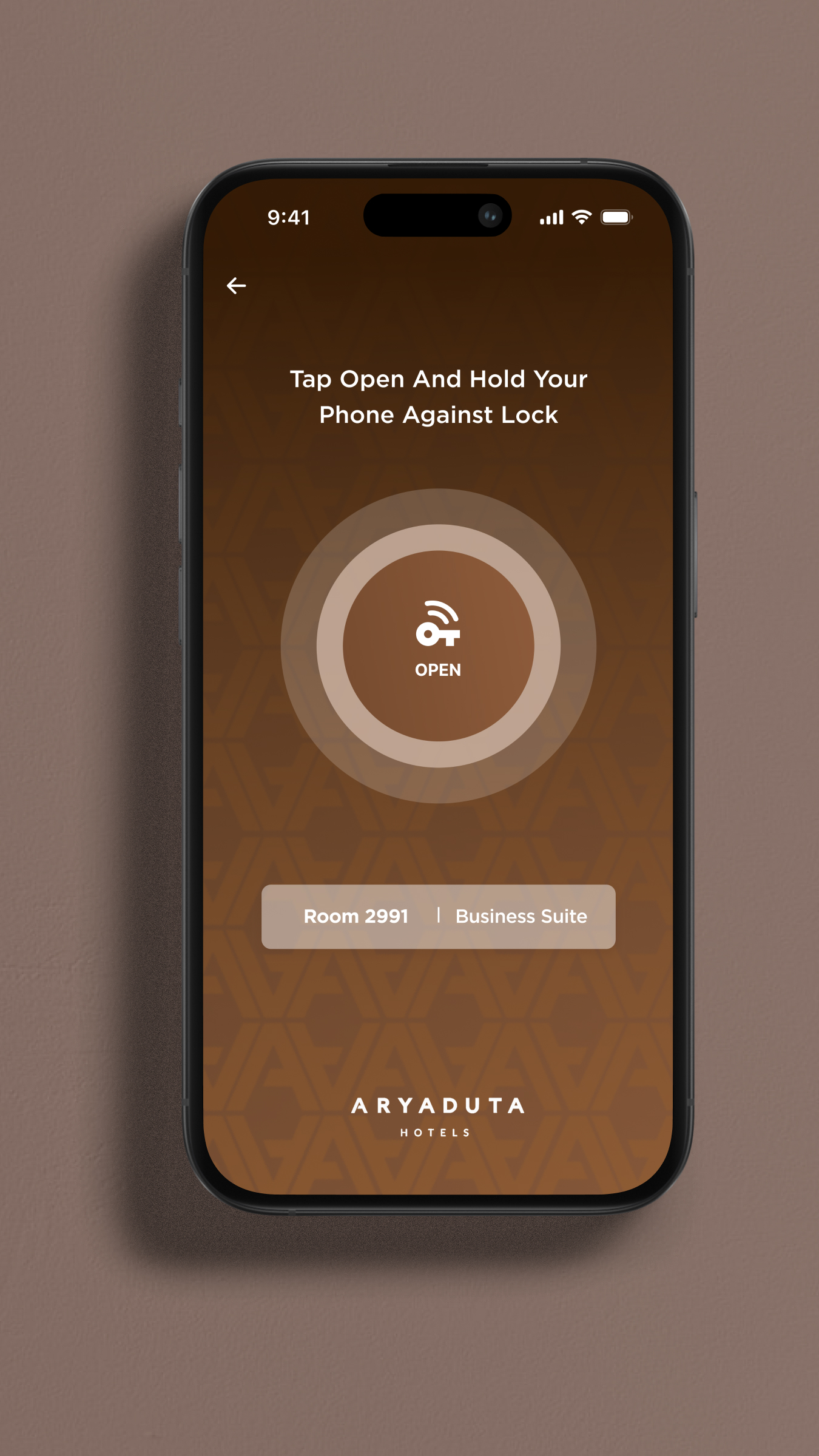 Guest Experience App, digital room key